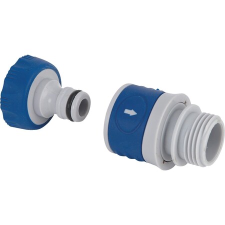 Best Garden 1 Male, 1 Female Poly Faucet Quick Connect Connector Set 503QC